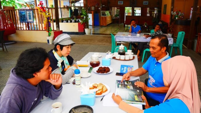 マングローブ観光地での打ち合わせ(ギリ・ランプ)in Lombok