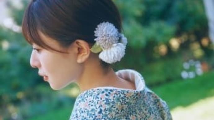日向坂46松田好花、和装でしっとり艶やかな色気 うなじチラリな振り向きショット公開