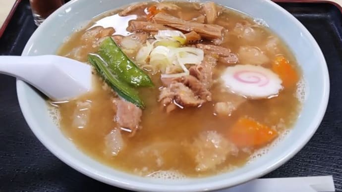 新発田市 お食事処さくま 「もつラーメン・味噌ラーメン」