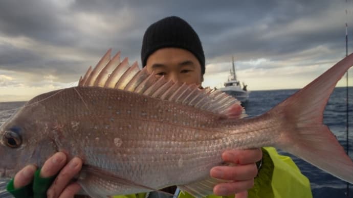 1月27日マダイ、シマアジ釣りです。