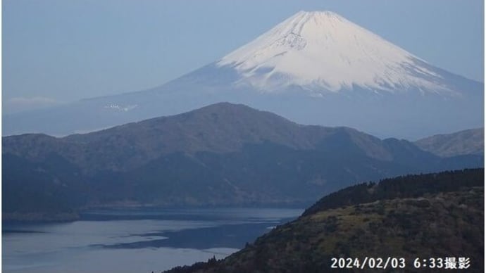 箱根・大観山の紅富士