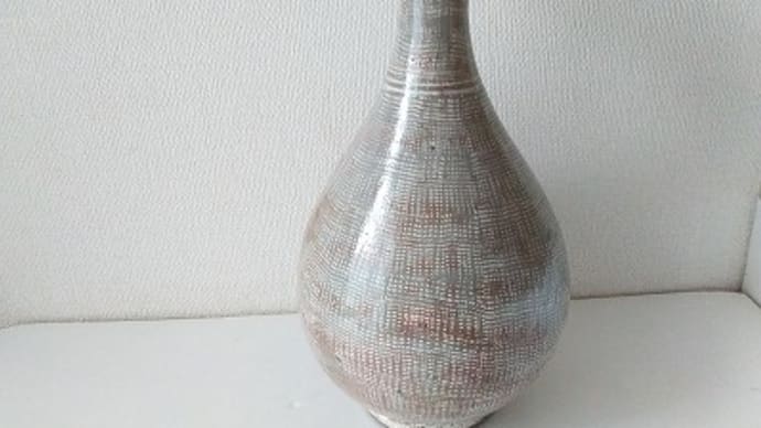李朝三島象嵌大徳利