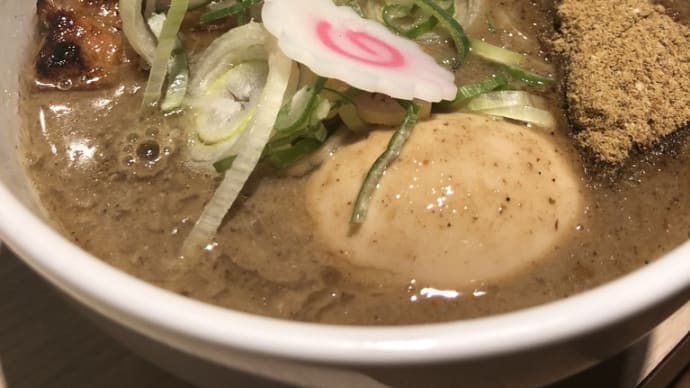 凄い粘り気のスープは、麺と同時に無くなっていた、池袋「Tokyo Underground Ramen頑者」