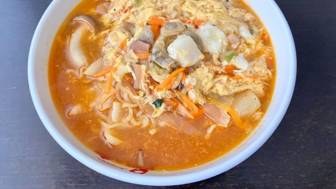 「辛ラーメン」二食を完食