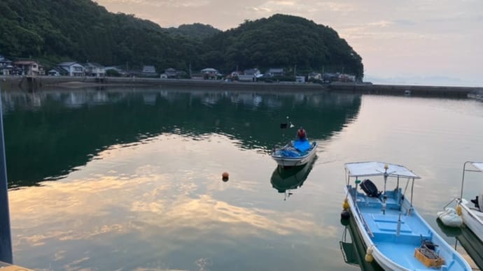帰港京泊港にて