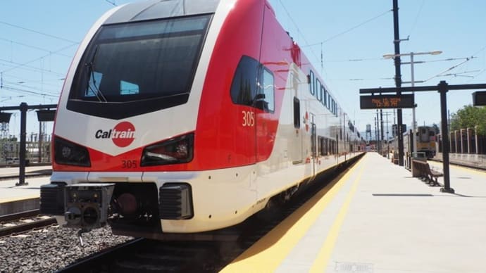 2024年5月19日　San Jose駅にて　Caltrain電車