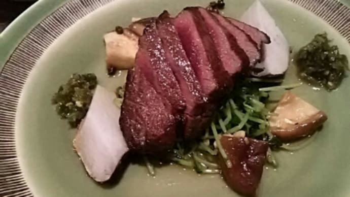 ジビエを楽しむ北京料理 6. 蝦夷鹿の炙りは香りと旨味♪