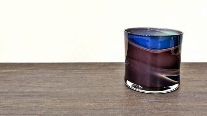 やぎもとこさん 練り込みのタンブラー と ロックグラス