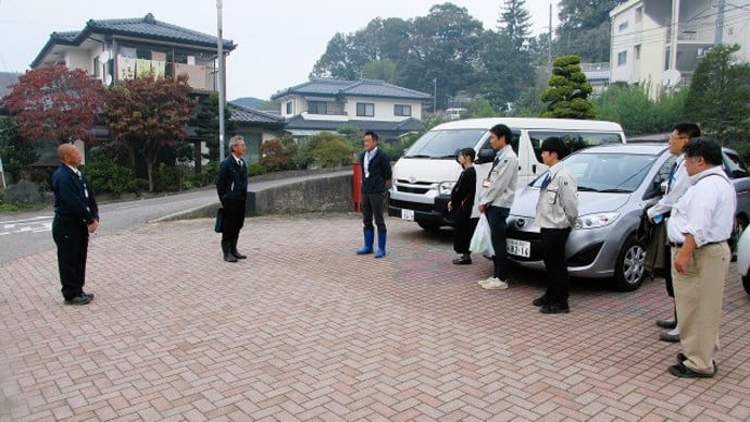 松本地域振興局 農地整備課 要望箇所現地調査&生坂ダム湖上空からの風景