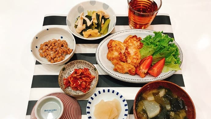 鶏むね肉のマヨ醤油焼きで夜ごはん