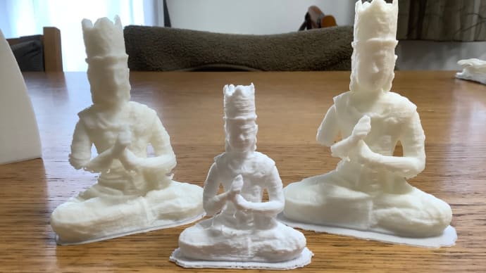 3Dプリンターで大日如来像を作る