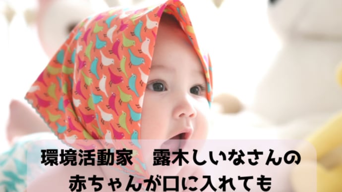 環境活動家　露木しいなさんの赤ちゃんが口に入れても安心安全な口紅！