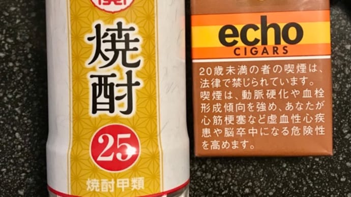 ワンカップ宝焼酎とエコー