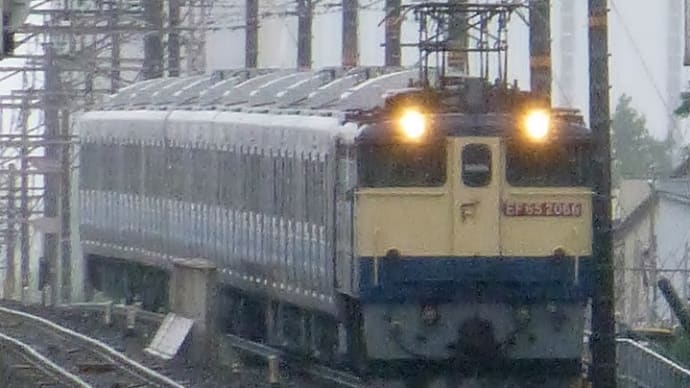 小田急5000形甲種輸送【その3】~EF65- 2066+5000形10両 高槻~