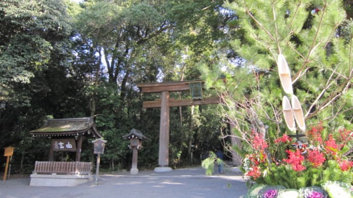 年末☆大神神社参拝 香芝インターの せんとくん