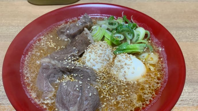 角煮処分のために角煮ラーメン