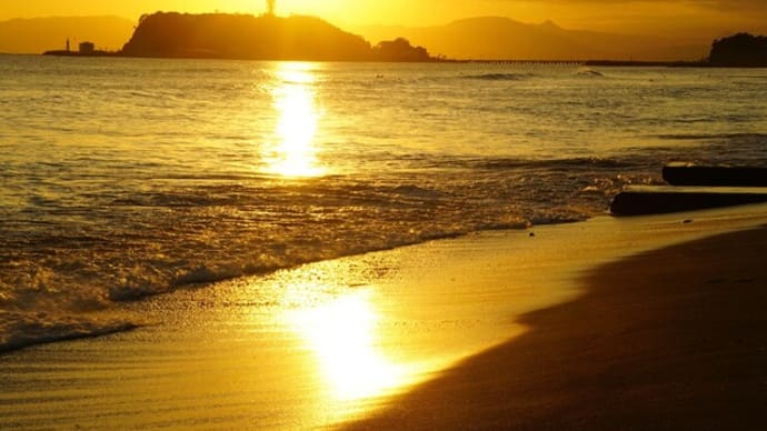 10月の海辺
