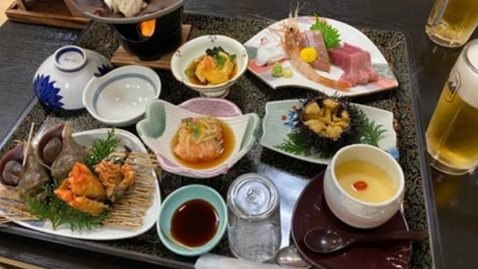 下道荘の夕食