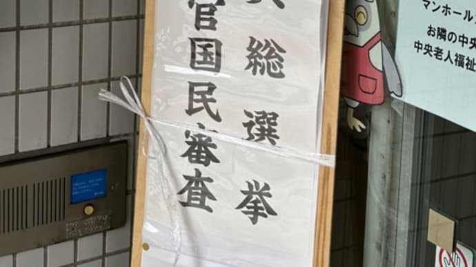 選挙に行ってきました・・・この国の明日はどうなっていくんでしょうか?何でも発言できて、選挙権もあり、自由と民主主義の中で生活できるということ