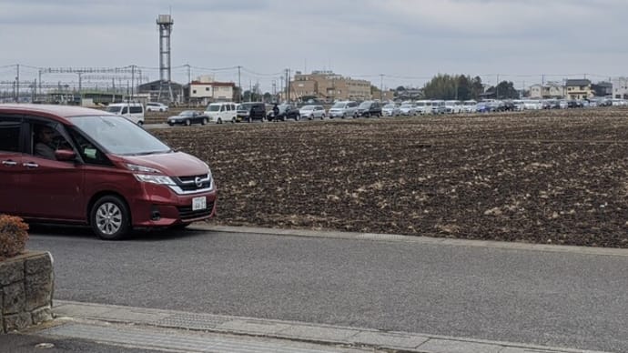 税務署の前は、向こうの方まで車が並んで。。。。