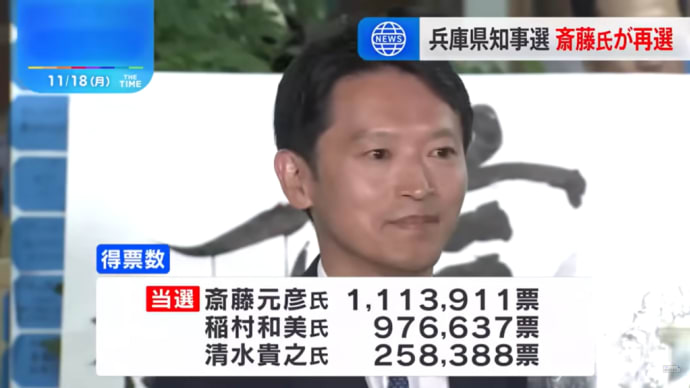 兵庫県知事選挙戦を振り返る。