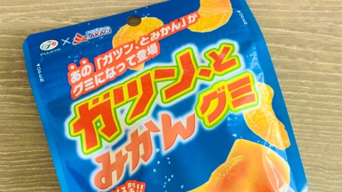 夏の定番アイス✨ガツン、とみかんのグミを発見😆✨🍊💕