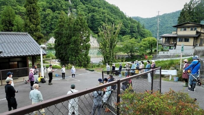 ごみゼロ運動&小舟協働作業&日岐と小舟上空からの風景