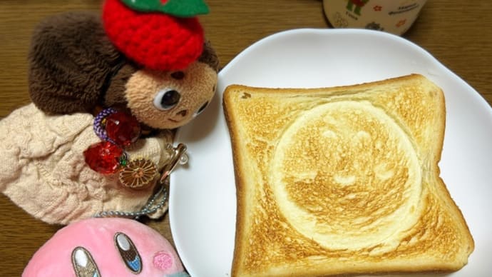 トーストにカービィちゃん?