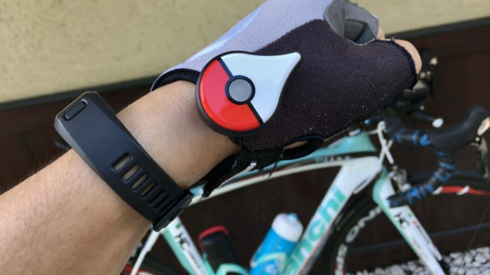 ロードバイク乗り向けな Pokémon GO Plus の装着方法