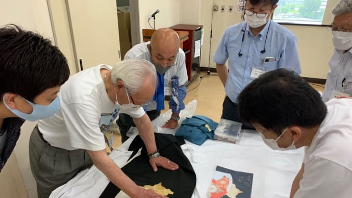7月のしみ抜き勉強会へ。今月も【色かけ】の経験値を増やします。