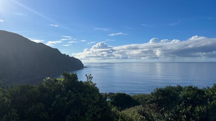 藍ケ江の海。✨🌤️9月16日(土) 青ヶ島見えています🏝️    追記