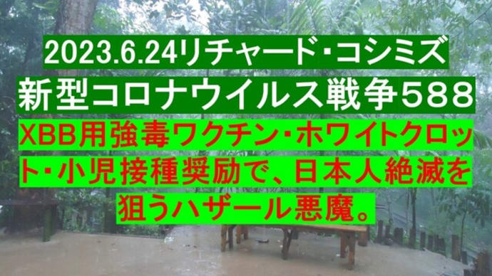2023.6.24リチャード・コシミズ新型コロナウイルス戦争588動画を公開します。
