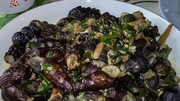 フィリピンの貝料理ギナタン・スーソ