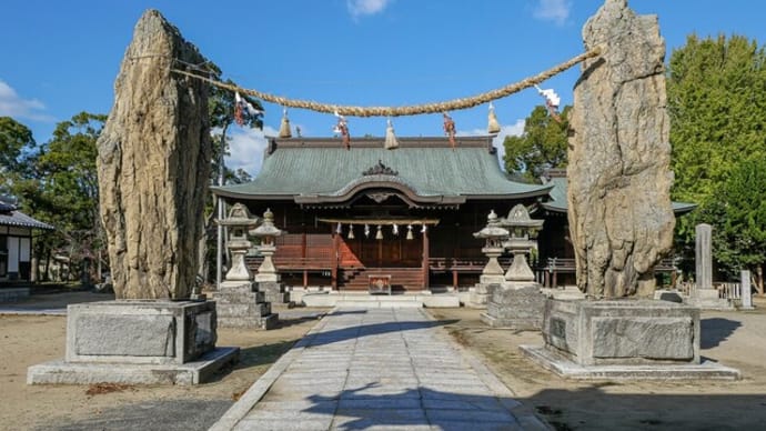 賀茂神社注連柱