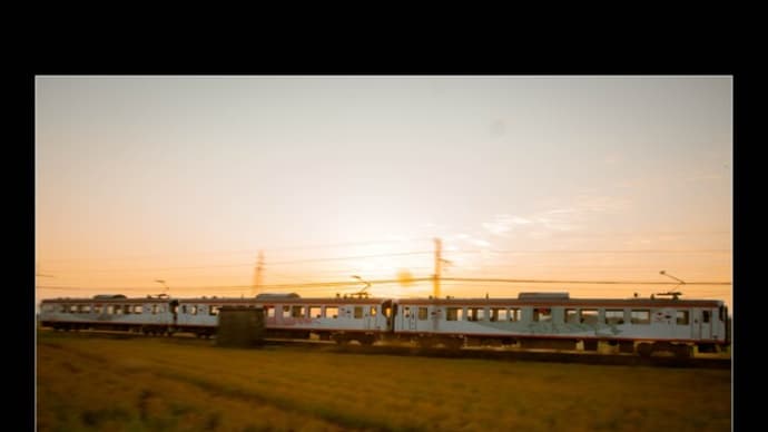 朝を送り出す一畑電車