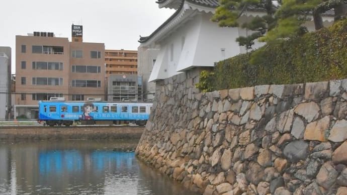 「高松築港駅・玉藻公園付近」高松琴平電気鉄道〔香川県高松市〕