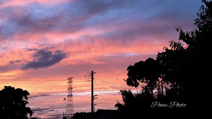 夕刻の空模様♪
