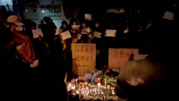法治と自由を求めて…中国50以上の大学で抗議活動　天安門事件以来最大