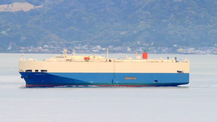 自動車運搬船 「 POLARIS ACE  」 （ PAN / 商船三井 ） 2016年8月 観音崎