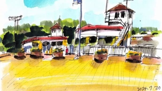 総合運動公園の立体駐車場