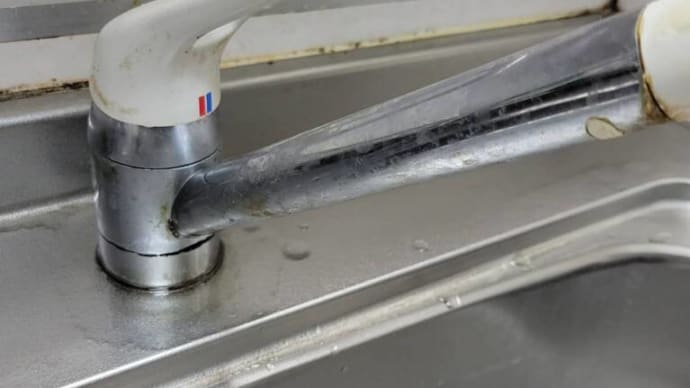 台所のシングルレバーの水栓金具を交換