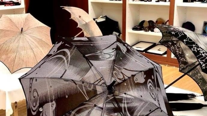 「吉祥恬如展 千鳥模様の日傘」