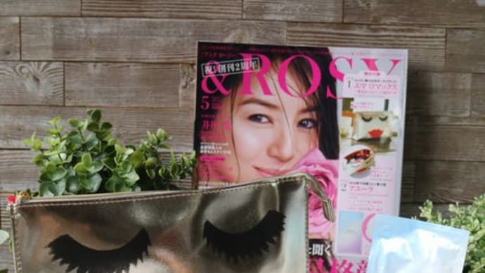 &ROSY付録買い♡「エマロマックス」フェイス柄ポーチ
