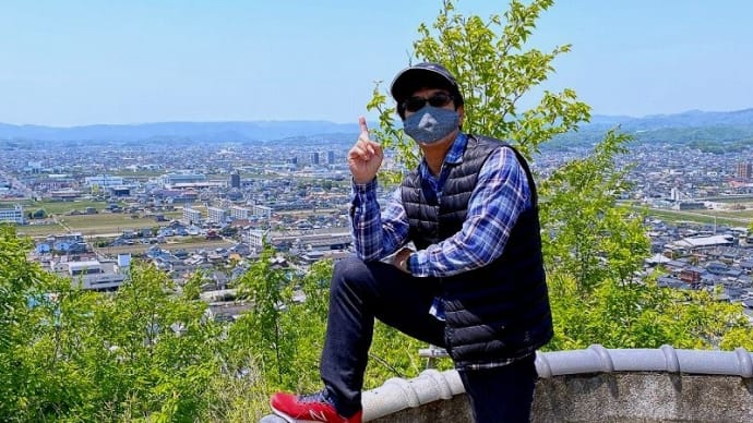 登ってみた、「黄葉山」といっても標高133m。でも遠くまで見渡せ絶景でした