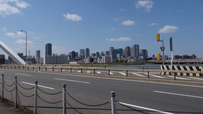 ママチャリに乗って桜の大川沿いを走りました(1)