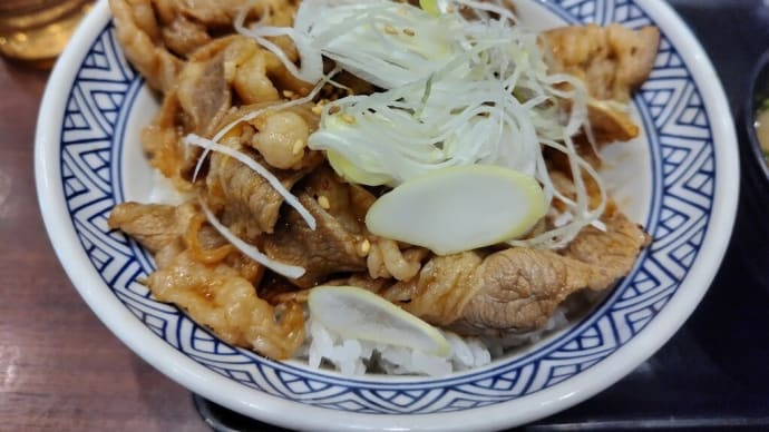 𠮷野家(26)牛カルビ丼アタマの大盛