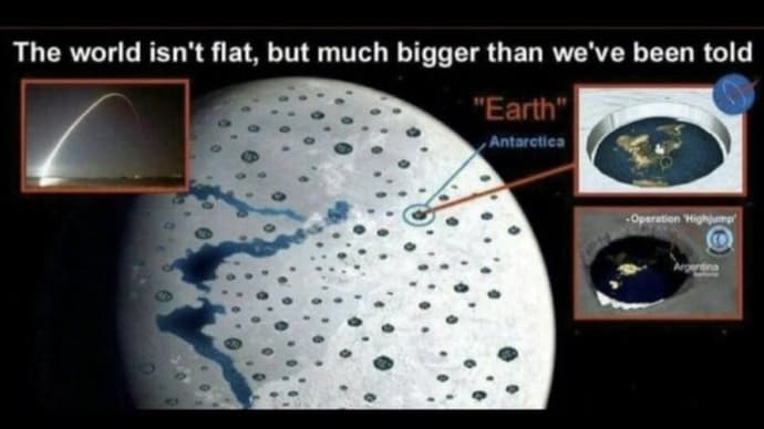 フラットではないアース・世界の大きさ