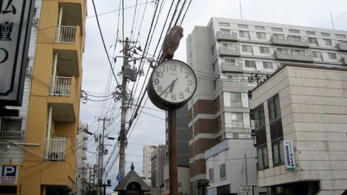今日のマチナカ時計とマチカド地図
