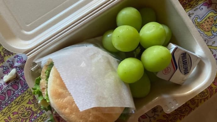 私弁☆ハムエッグチーズマフィンサンド弁当♪