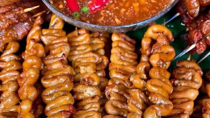 フィリピンのもつ焼き